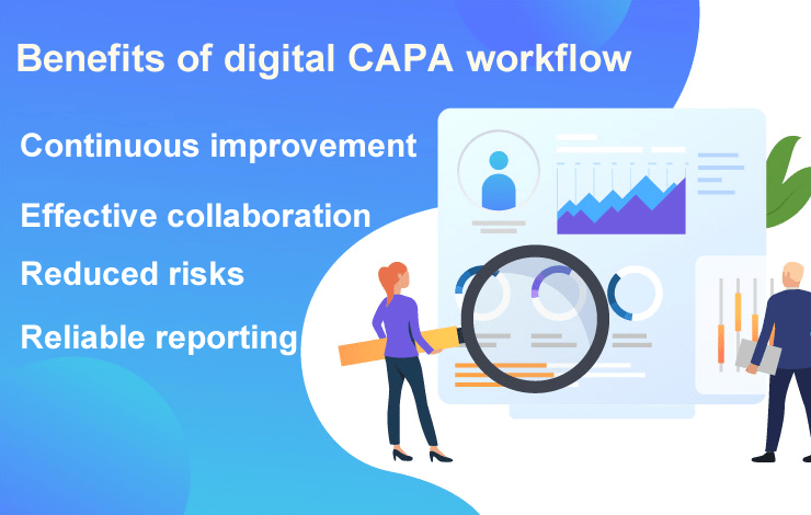 Benefits of digital CAPA workflow / Quality management system