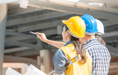 Construction site inspection