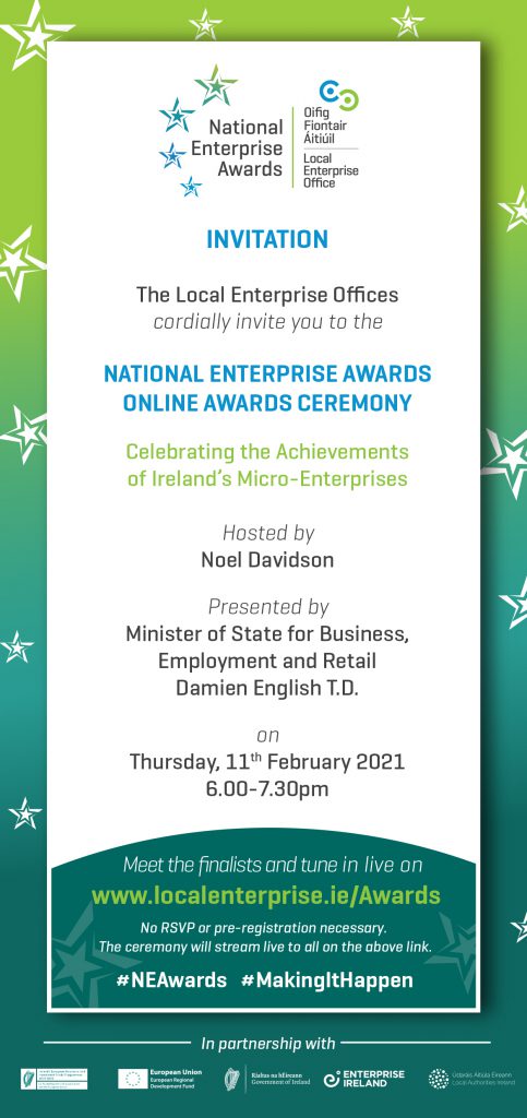 Invitation to National Enterprise Awards 2021