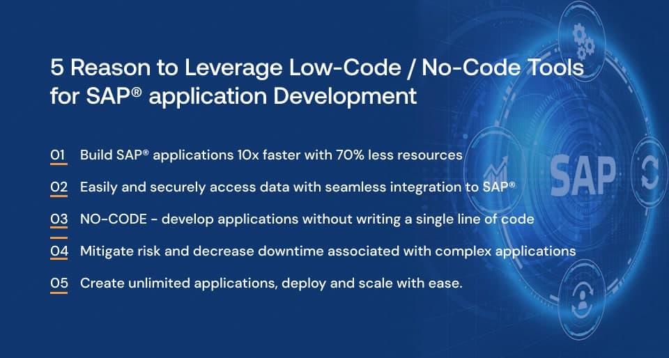 Low-code / No-code for SAP applications development
