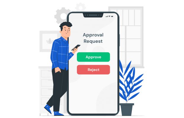 approval request on mobile